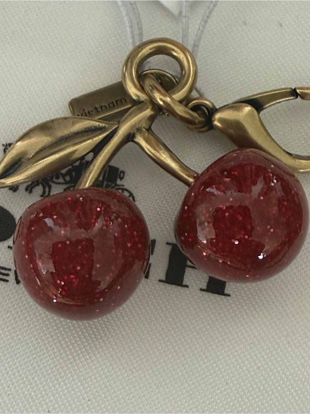 Coach Cherry mini bag charm NWT with dust bag SOLD OUT ONLINE - Picture 9 of 15